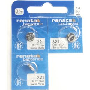 Pile bouton d'argent oxydé Renata SR616SW - 14,5mAh, 1,55V - Publicité Pile bouton d'argent oxydé Renata SR616SW - 14,5mAh, 1,55V - Publicité