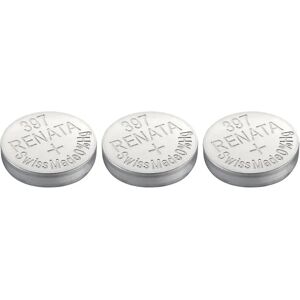 Renata 397 Celda de botón de óxido de plata - Pack de 10 Renata 397 Celda de botón de óxido de plata - Pack de 10