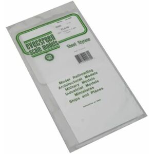 Feuille de Polystyrène Evergreen 152x304mm - 2,03mm d'épaisseur - Blanc - Publicité Feuille de Polystyrène Evergreen 152x304mm - 2,03mm d'épaisseur - Blanc - Publicité