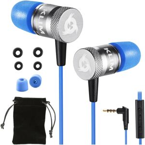 KLIM Fusion Ohrhörer - Memory-Schaum, 3,5mm Klinke - Blau KLIM Fusion Ohrhörer - Memory-Schaum, 3,5mm Klinke - Blau