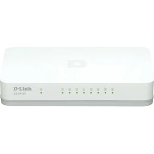 D-Link GO-SW-8G Ethernet Switch - 8 Poorten, Onbeheerd, Wit D-Link GO-SW-8G Ethernet Switch - 8 Poorten, Onbeheerd, Wit