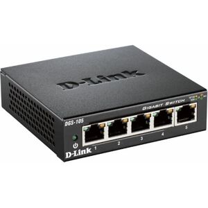 D-Link DGS-105 Black - Switch - 5 Ports Gigabit Ethernet D-Link DGS-105 Black - Switch - 5 Ports Gigabit Ethernet