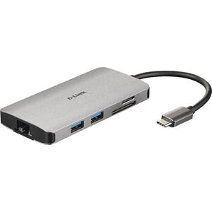 D-Link DUB-M810 Silver Docking Station - USB-C/Thunderbolt 3 - HDMI - GigE D-Link DUB-M810 Silver Docking Station - USB-C/Thunderbolt 3 - HDMI - GigE
