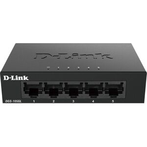 D-Link DGS-105GL 5-Port Gigabit Unmanaged Switch - Black D-Link DGS-105GL 5-Port Gigabit Unmanaged Switch - Black