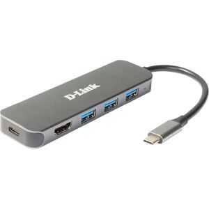 D-Link DUB-2333 USB-C Docking Station - 5 Ports - Grey D-Link DUB-2333 USB-C Docking Station - 5 Ports - Grey