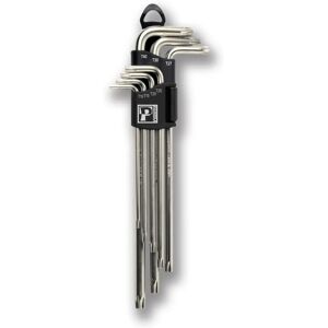 Ensemble de Clés Torx en L Pedros - T10/T15/T20/T25/T27/T30/T40 - Publicité Ensemble de Clés Torx en L Pedros - T10/T15/T20/T25/T27/T30/T40 - Publicité