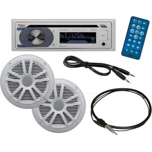 Boss Audio Marine Waterproof Bluetooth Car Stereo - Car Audio Player Boss Audio Marine Waterproof Bluetooth Car Stereo - Car Audio Player