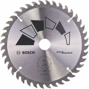 Bosch: Basis cirkelzaagblad - 160 x 2,2 x 20/16 - D 40 mm Bosch: Basis cirkelzaagblad - 160 x 2,2 x 20/16 - D 40 mm