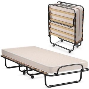 Cama Plegable Costway con Colchón de Espuma Viscoelástica - Portátil y Estable Cama Plegable Costway con Colchón de Espuma Viscoelástica - Portátil y Estable