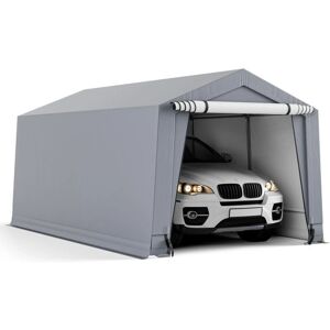 COSTWAY Carport - 2.9x4.9m Carpa de Acero Impermeable COSTWAY Carport - 2.9x4.9m Carpa de Acero Impermeable