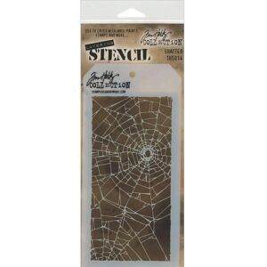 Stampers Anonymous AGW Shatter Layering Stencil - Stencil Stampers Anonymous AGW Shatter Layering Stencil - Stencil