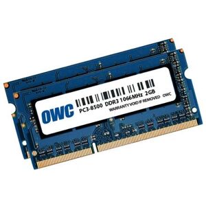 Kit de mise à niveau mémoire OWC 4 GB - DDR3 1066 MHz pour MacBook, iMac, Mac Mini, MacBook Pro Kit de mise à niveau mémoire OWC 4 GB - DDR3 1066 MHz pour MacBook, iMac, Mac Mini, MacBook Pro