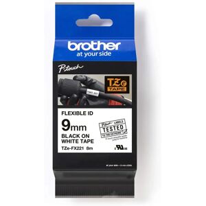 Brother TZe-FX221 - Black on White - Label Tape - 0.9 cm x 8 m - 1 Cassette Brother TZe-FX221 - Black on White - Label Tape - 0.9 cm x 8 m - 1 Cassette