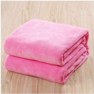 Unbranded Pink 120x200cm Fleece Blanket - Bed Sofa Travel Unbranded Pink 120x200cm Fleece Blanket - Bed Sofa Travel