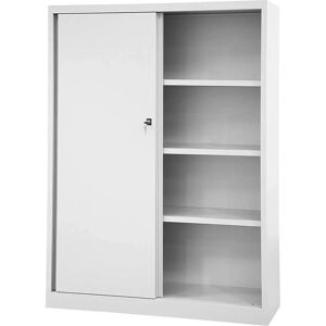 Dulap cu uși glisante gri deschis BISLEY - Depozitare de birou Dulap cu uși glisante gri deschis BISLEY - Depozitare de birou