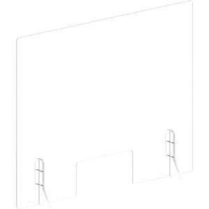 Pantalla de protección higiénica de acrílico Bisley con apertura Pantalla de protección higiénica de acrílico Bisley con apertura