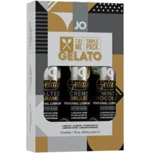 System JO Tri-Me Triple Pack Gelato Gleitgel-Set - Geschmackssortiert System JO Tri-Me Triple Pack Gelato Gleitgel-Set - Geschmackssortiert