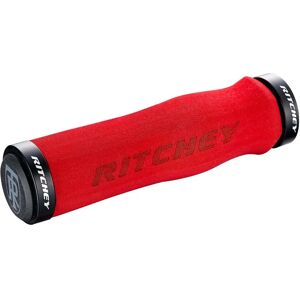 Puños Ritchey WCS Locking 130mm Rojo - Puños de Bicicleta Puños Ritchey WCS Locking 130mm Rojo - Puños de Bicicleta