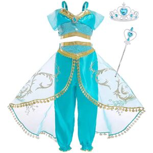 AmzBarley5-6 Years Princess Jasmine Dress Up Costumes - Dress Up Costumes AmzBarley5-6 Years Princess Jasmine Dress Up Costumes - Dress Up Costumes