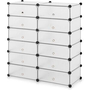Costway - 12-Cube Shoe Organizer - Modular - Shoe Organizer Costway - 12-Cube Shoe Organizer - Modular - Shoe Organizer
