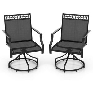 Costway - Patio Swivel Chairs - Set of 2 - Chairs Costway - Patio Swivel Chairs - Set of 2 - Chairs