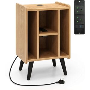 Costway - Turntable Stand - Natural - Record Player Stand Costway - Turntable Stand - Natural - Record Player Stand