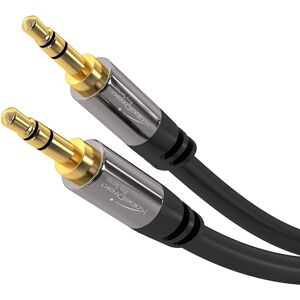 KabelDirekt 799422538122 audio kabel 1 m 3,5 mm Černá - audio kabel KabelDirekt 799422538122 audio kabel 1 m 3,5 mm Černá - audio kabel