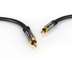 KabelDirekt 799422539785 ljudkabel - 1 m RCA Svart - Ljudkabel KabelDirekt 799422539785 ljudkabel - 1 m RCA Svart - Ljudkabel