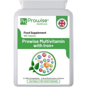 Prowise Healthcare Multivitamin & Iron 180 Tablets - Supports Immune - UK Made Prowise Healthcare Multivitamin & Iron 180 Tablets - Supports Immune - UK Made