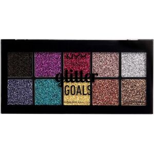 NYX Professional Makeup Glitter Goals Cream Pro Palette - Bright Glitter Shades NYX Professional Makeup Glitter Goals Cream Pro Palette - Bright Glitter Shades