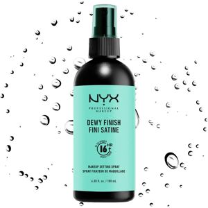 NYX Professional Makeup Dewy Finish Maxi Size Setting Spray 180ml NYX Professional Makeup Dewy Finish Maxi Size Setting Spray 180ml