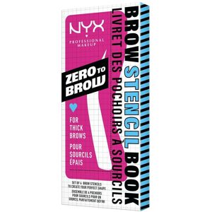 NYX Professional Makeup Brow Stencils - 4 Templates for Thick & Natural Brows NYX Professional Makeup Brow Stencils - 4 Templates for Thick & Natural Brows