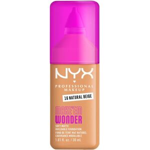 Nyx Professional Makeup Make 'Em Wonder Foundation - Natural Beige - 24H Buildable Coverage Nyx Professional Makeup Make 'Em Wonder Foundation - Natural Beige - 24H Buildable Coverage