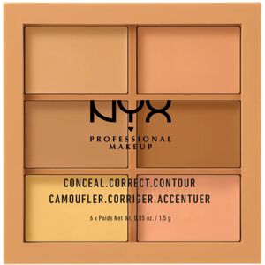 Nyx - Professional Makeup Conceal, Correct, Contour Palette - Medium Nyx - Professional Makeup Conceal, Correct, Contour Palette - Medium