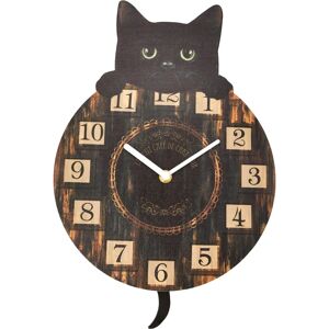 Nemesis Now Kitten Tickin' Wall Clock - Animal-Shaped, 32cm, Black Nemesis Now Kitten Tickin' Wall Clock - Animal-Shaped, 32cm, Black