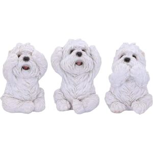 MNS Figurine - Three Wise Westies 8cm - Confucius's Analect MNS Figurine - Three Wise Westies 8cm - Confucius's Analect