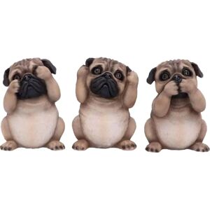 Nemesis Now - The Three Wise Pugs - Decorative Dog Figures - 8.5cm Nemesis Now - The Three Wise Pugs - Decorative Dog Figures - 8.5cm