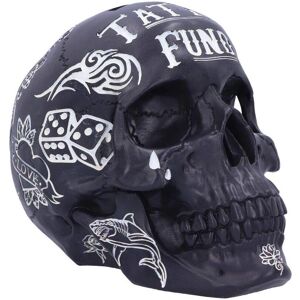 Nemesis Now Black and White Tattoo Fund Skull - Money Box Nemesis Now Black and White Tattoo Fund Skull - Money Box