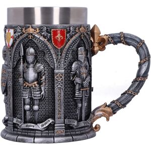Nemesis Now Knight Tankard - Medieval Ornate Steel Nemesis Now Knight Tankard - Medieval Ornate Steel
