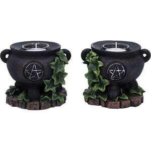 Nemesis Now Ivy Cauldron Candle Holder - Black - Candle Holder - 11cm Nemesis Now Ivy Cauldron Candle Holder - Black - Candle Holder - 11cm