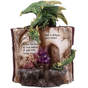 Nemesis Now Hoard Finders Dragon Book Crystal Figurine - Gothic Fantasy Nemesis Now Hoard Finders Dragon Book Crystal Figurine - Gothic Fantasy