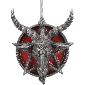 Nemesis Now Rote Baphomet Kopf Pentagramm Anhänger - Gothic Weihnachtsdeko Nemesis Now Rote Baphomet Kopf Pentagramm Anhänger - Gothic Weihnachtsdeko