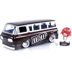 Jada Toys Ford Econoline Bus M&M'S Red 1965 - Diecast Model Car Jada Toys Ford Econoline Bus M&M'S Red 1965 - Diecast Model Car