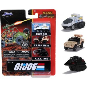 Jada Toys GI JOE Voitures Nano - Coffret de 3 - Publicité Jada Toys GI JOE Voitures Nano - Coffret de 3 - Publicité