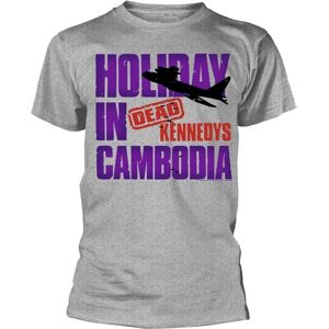 T-shirt Unisexe Dead Kennedys - Vacances au Cambodge - Gris - Publicité T-shirt Unisexe Dead Kennedys - Vacances au Cambodge - Gris - Publicité