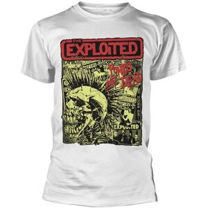 Bílé tričko XL The Exploited Punks Not Dead Logo lebka Bílé tričko XL The Exploited Punks Not Dead Logo lebka