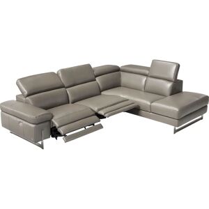 EGOITALIANO Candice Zinn Leder Ecksofa - Relaxfunktion EGOITALIANO Candice Zinn Leder Ecksofa - Relaxfunktion
