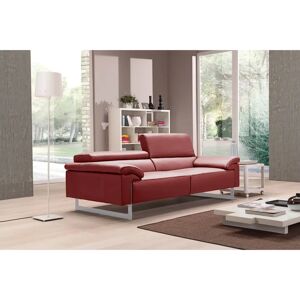 EGOITALIANO Malika 2,5-Sitzer Burgunder Leder Sofa EGOITALIANO Malika 2,5-Sitzer Burgunder Leder Sofa