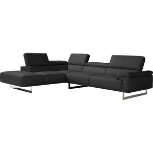 EGOITALIANO Malika - Ledercornersofa mit Ottomane EGOITALIANO Malika - Ledercornersofa mit Ottomane