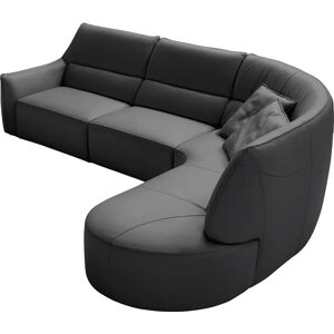 EGOITALIANO Puffy Schwarzes Leder Ecksofa - Sofa EGOITALIANO Puffy Schwarzes Leder Ecksofa - Sofa